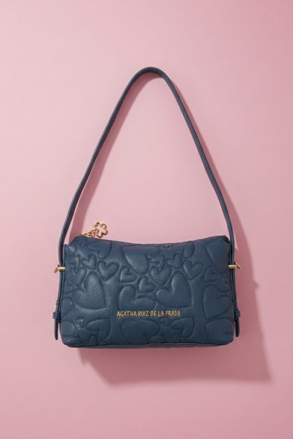 Bolso baguette elegante con piel vegana de tacto suave
