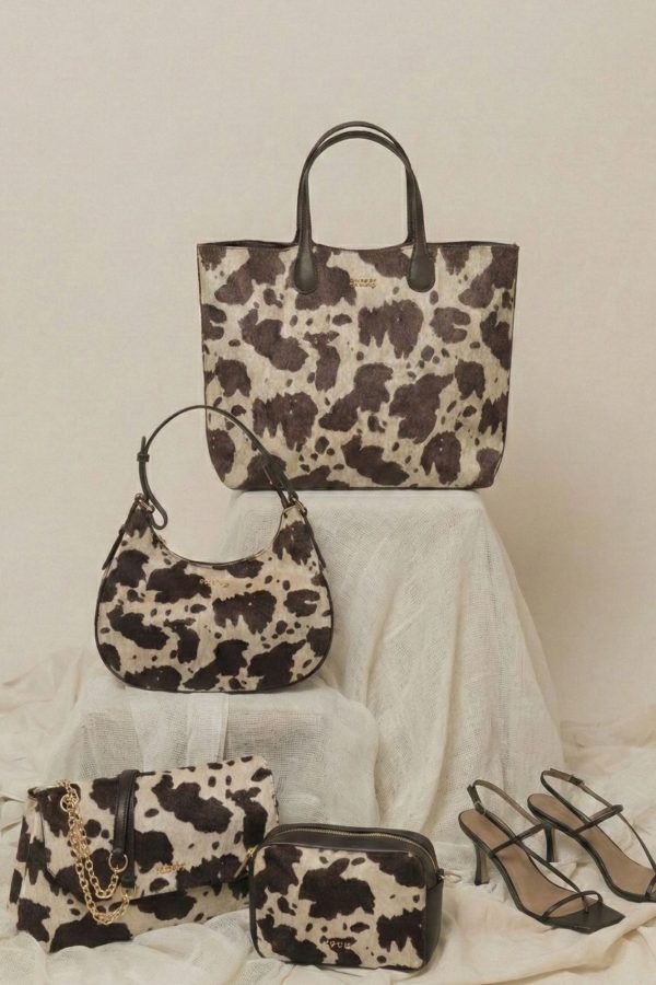 Shopper animal print vaca para mujer