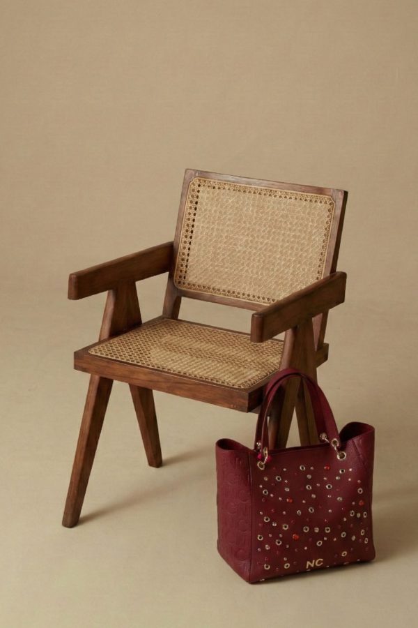 Bolso shopper elegante con cierre de cremallera
