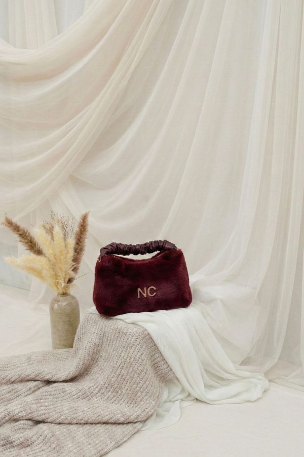 Bolso suave y elegante para otoño invierno de color granate