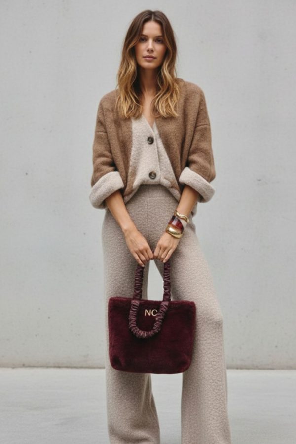 Bolso funcional con textura suave NOCO