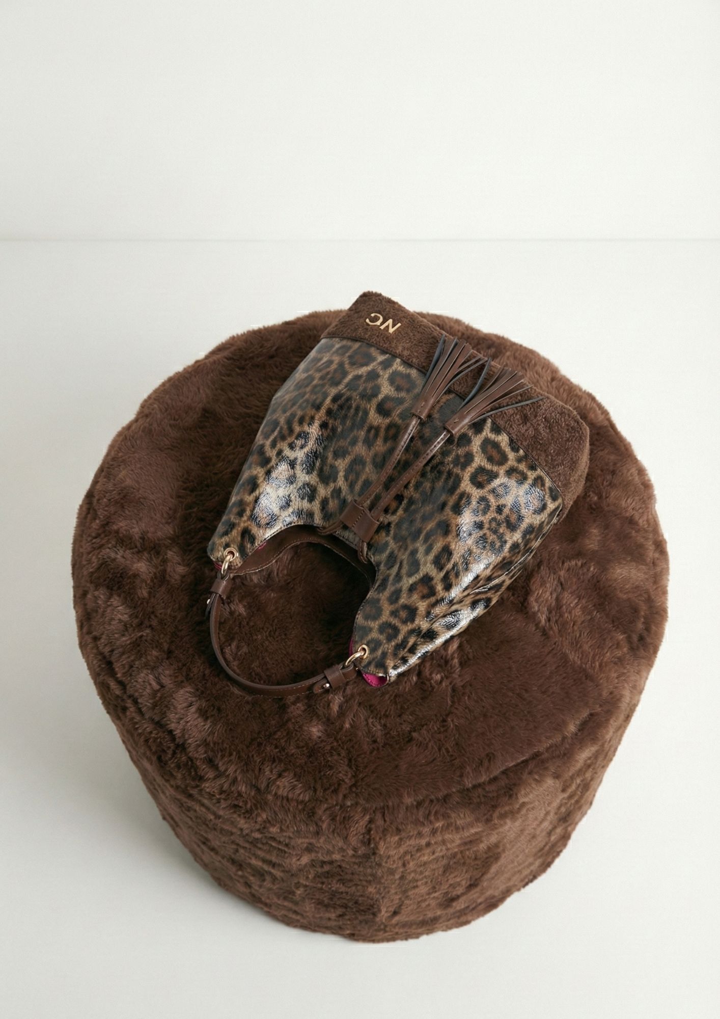 Bolso animal print leopardo NOCO Bolso de hombro grande tendencia