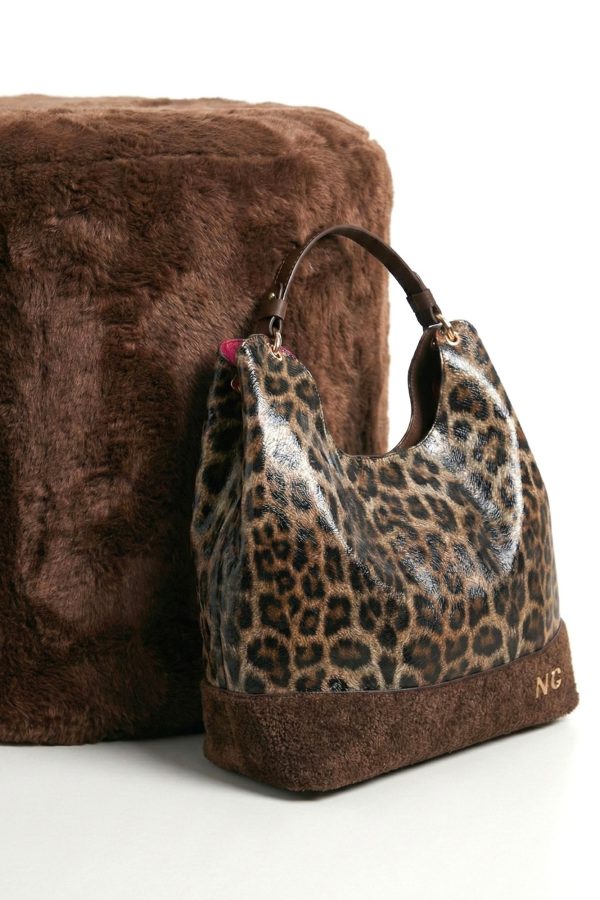 Bolso moderno animal print mujer