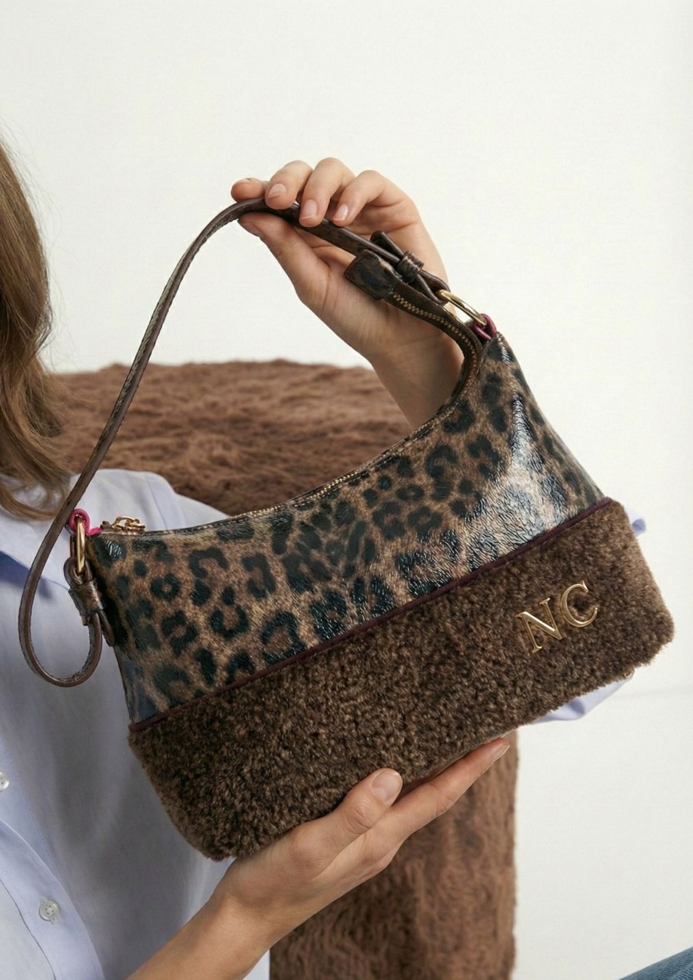 Bolso moderno estampado leopardo Bolso pequeño animal print NOCO