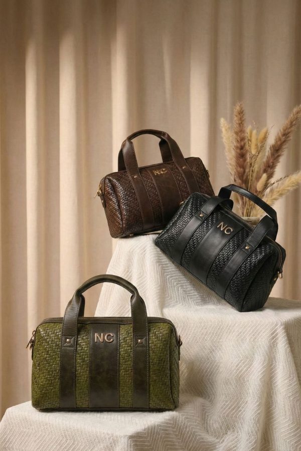 Bolso mediano efecto trenzado NOCO