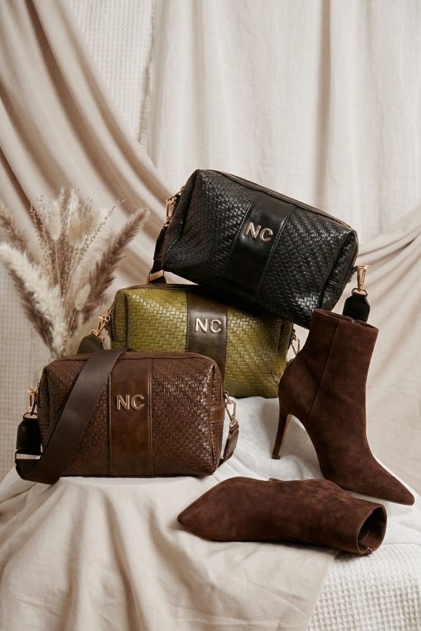 Bolso rectangular con bolsillo trasero