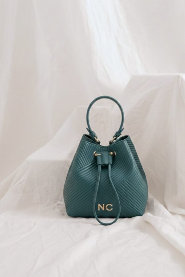 Bombonera mediana elegante y cómoda azul