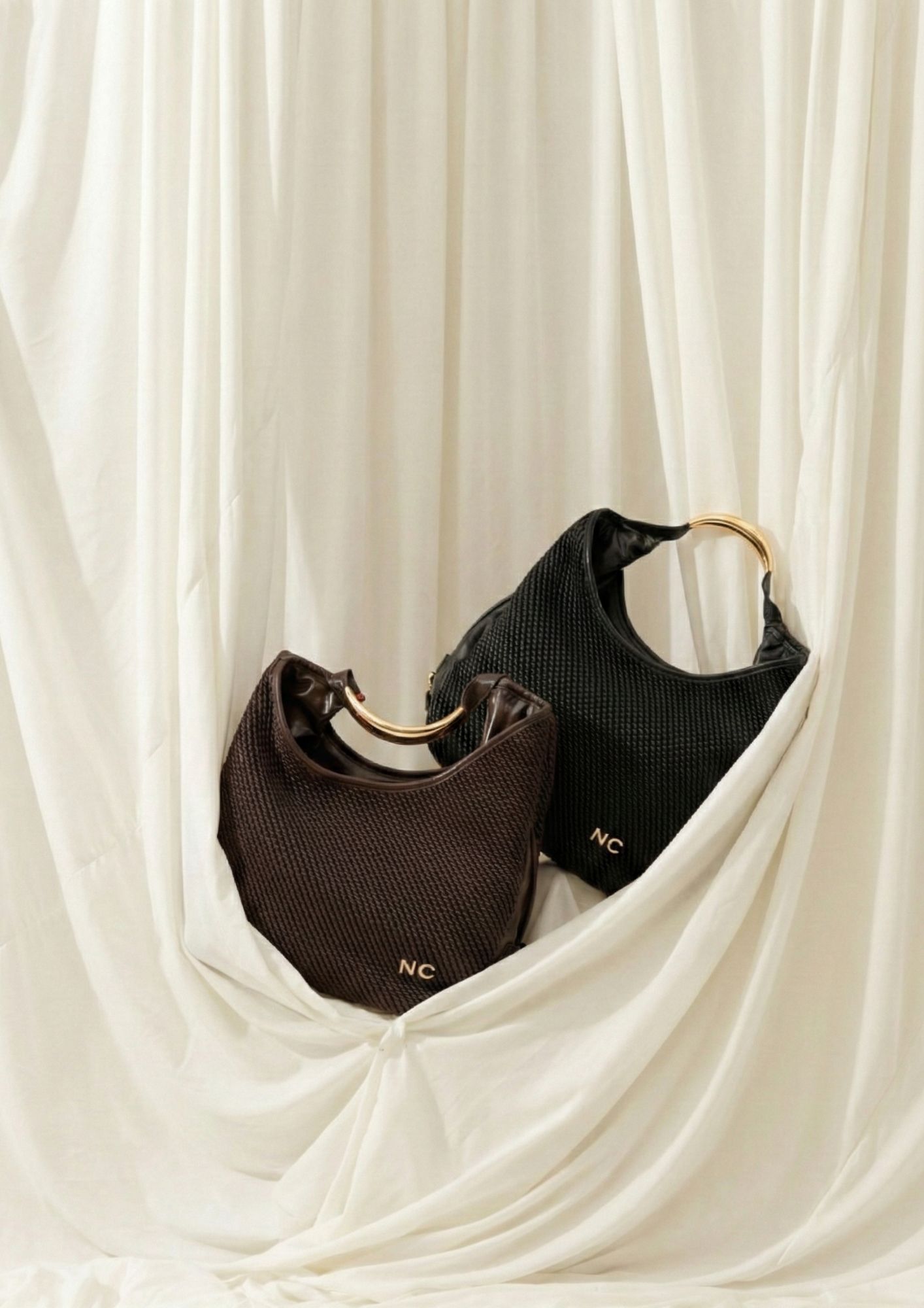 Bolso texturizado elegante para diario NOCO Vista frontal bolso hobo suave
