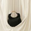Bolso texturizado elegante para diario negro
