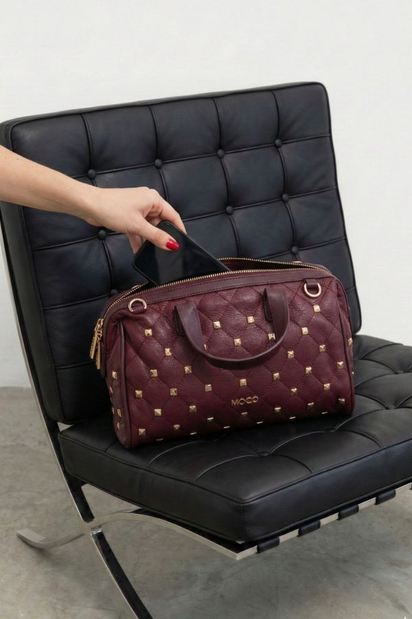 Bolso mediano elegante mujer NOCO granate