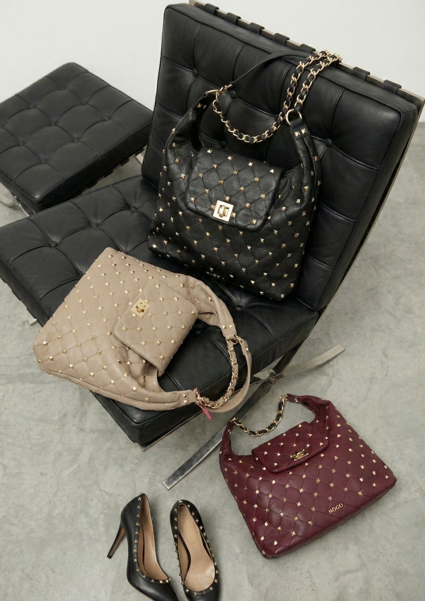 Bolso tipo bolsa elegante NOCO Bolso grande suave con rombos bordados