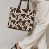 Bolso grande efecto pelo de potro animal print