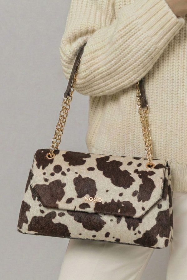 Bandolera animal print vaca para mujer
