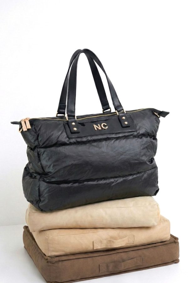 Shopper cómodo peso pluma mujer negro