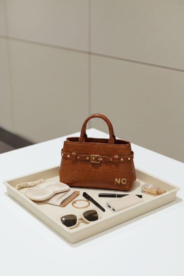 Mini tote con correa bandolera mujer