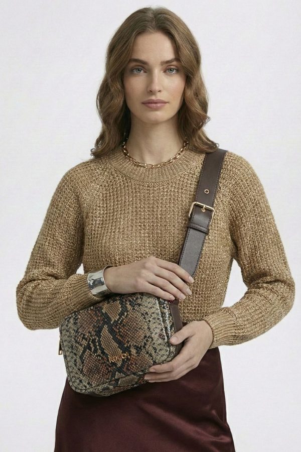 Bolso tendencia efecto serpiente