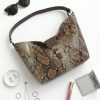 Bolso góndola snake print mujer