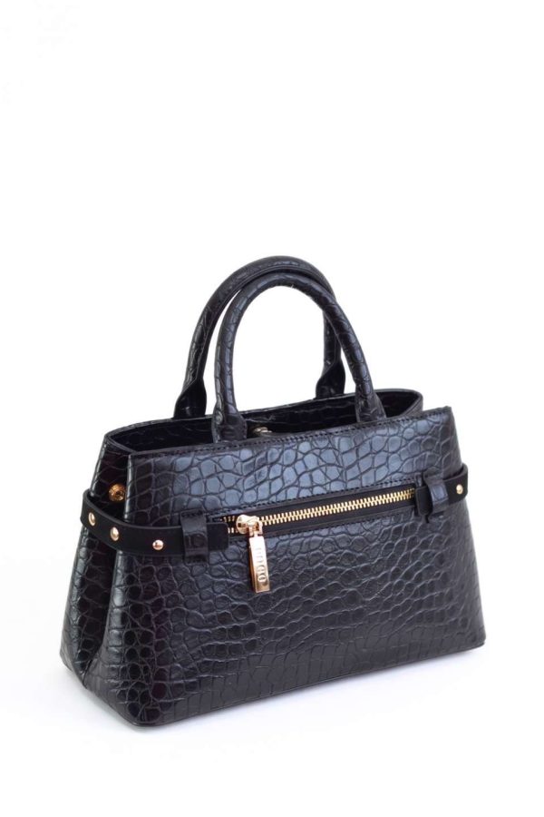 Mini tote cocodrilo mate para mujer
