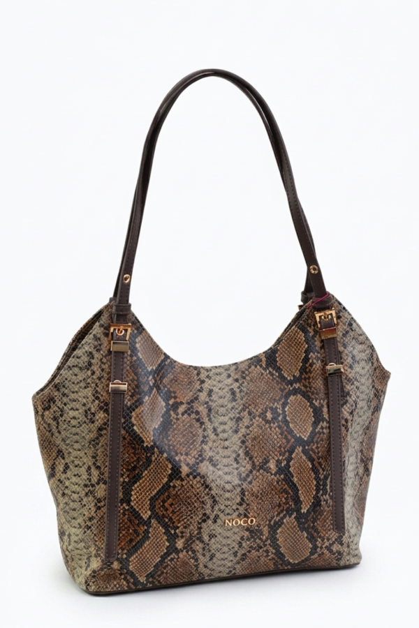 Bolso tote snake print para mujer