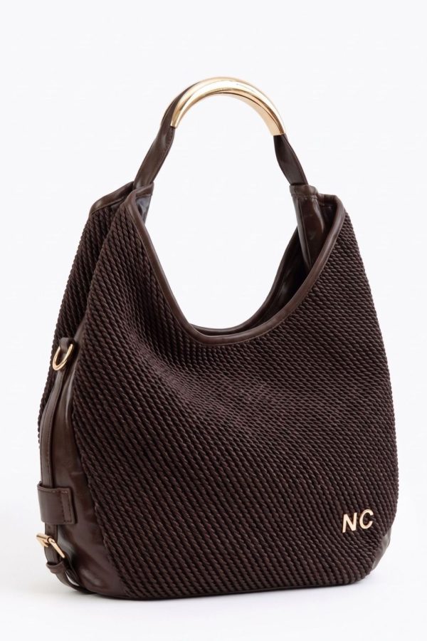 Bolso hobo suave para mujer chocolate