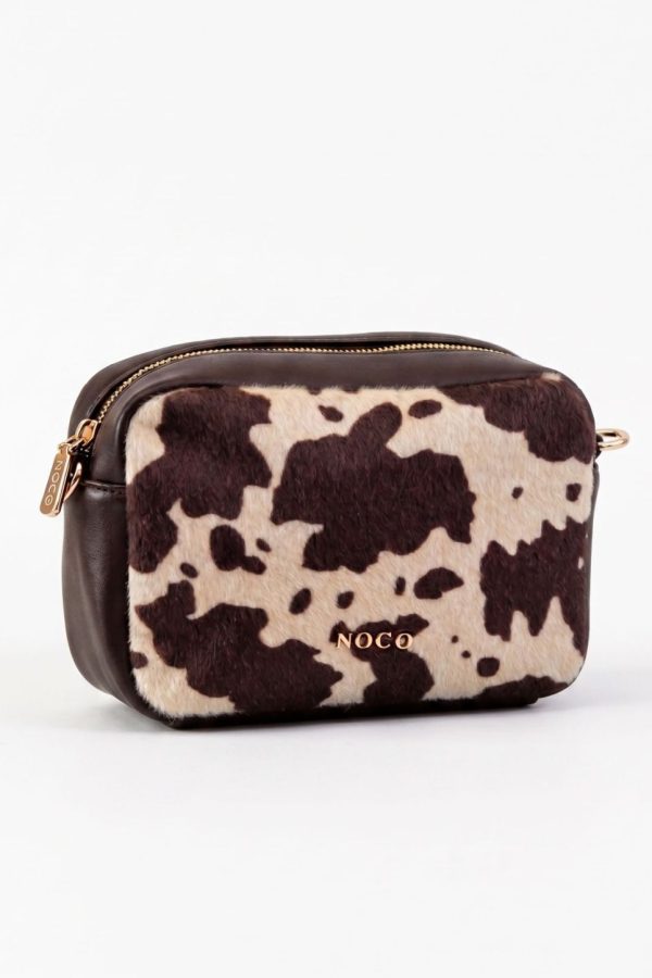 Bandolera pequeña animal print vaca NOCO