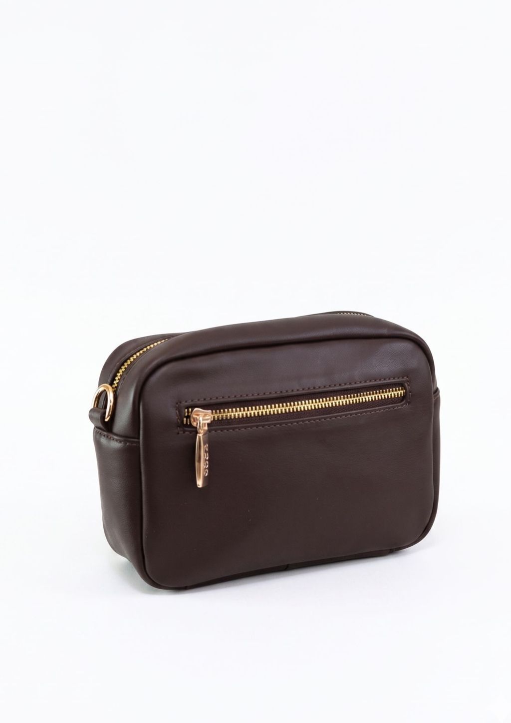 Bandolera efecto pelo de potro mujer Detalle piel vegana chocolate bolso