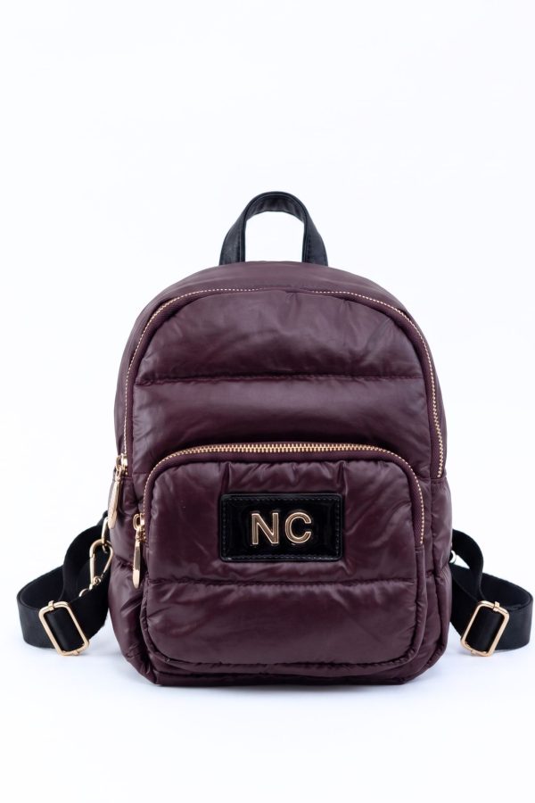 Mochila acolchada ultraligera para mujer granate