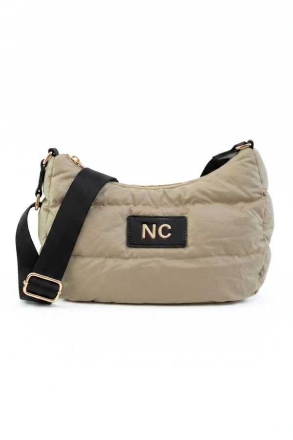 Bolso técnico ovalado ultraligero beige