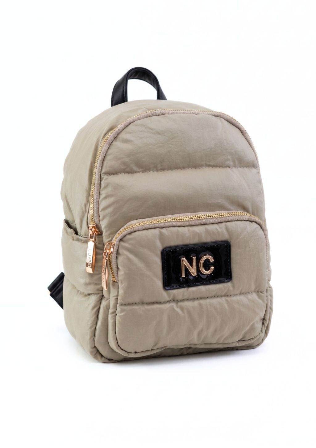 Mochila cómoda para diario y viajes Mochila técnica acolchada mujer beige