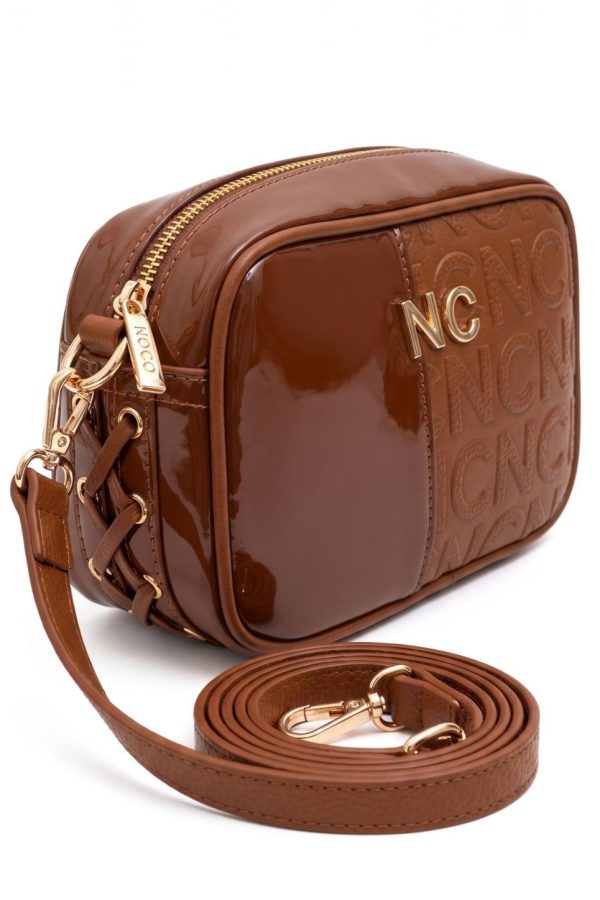Bolso rectangular elegante mediano camel