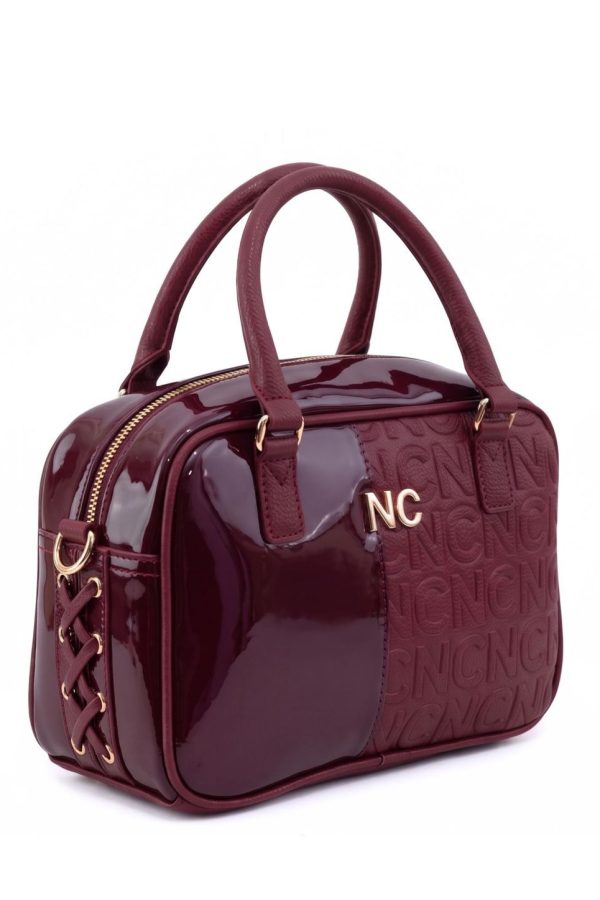 Vista frontal bolso bowling NOCO granate