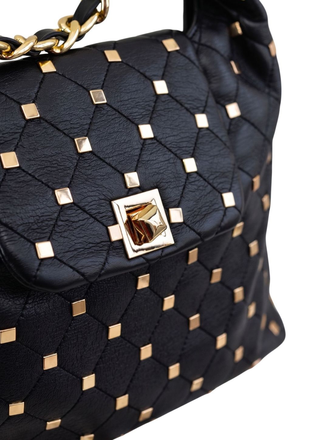 Tachuelas cuadradas en bolso mujer Vista frontal bolso saco NOCO