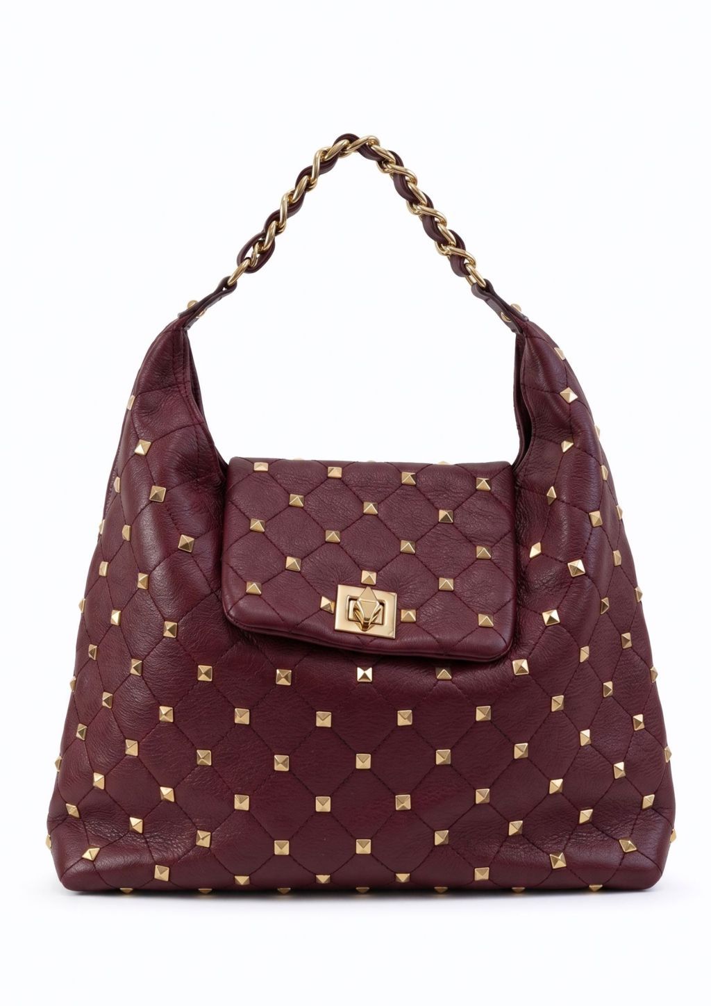 Bolso sofisticado grande mujer granate Vista frontal bolso saco NOCO