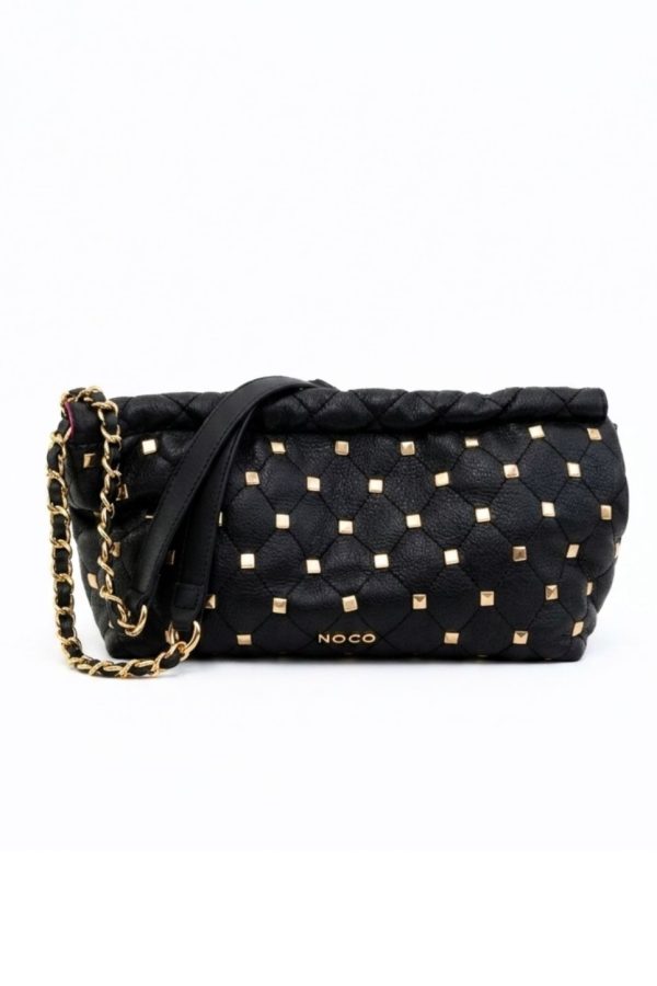 Vista frontal bolso baguette elegante