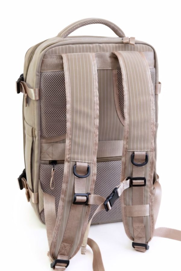 Mochila cabina Ryanair mujer beige