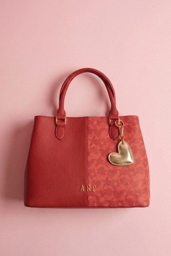 Bolso de mano Agatha Ruiz de la Prada con diseño bicolor.