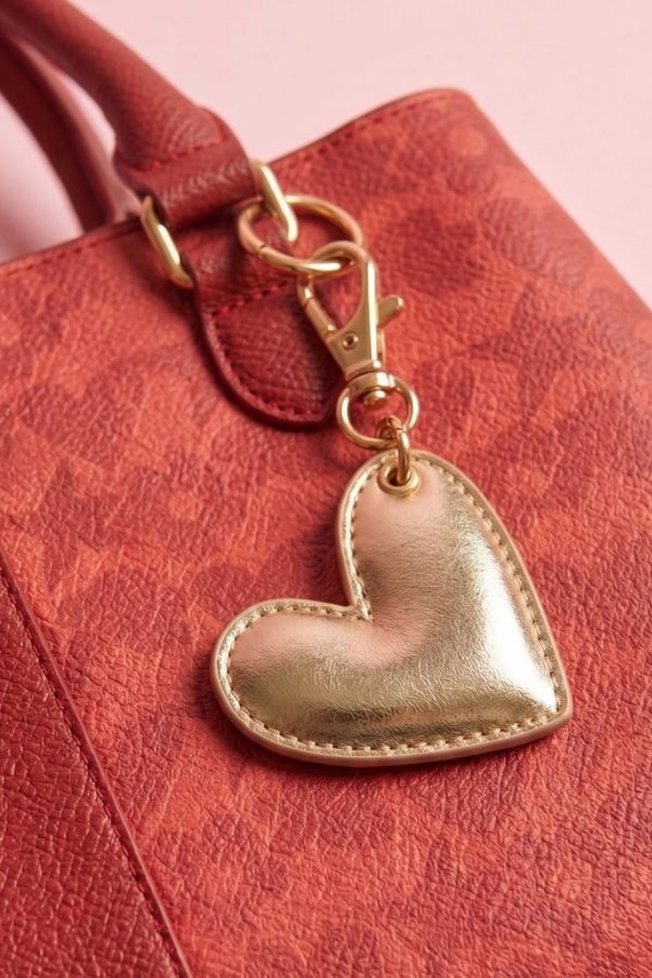 Charm metálico dorado con icono característico de la marca.