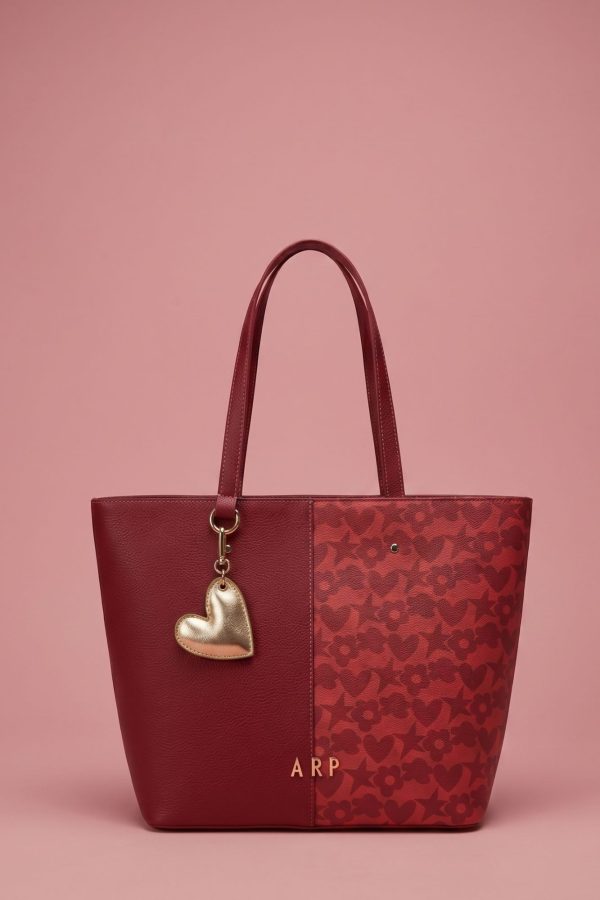 Bolso shopper Agatha Ruiz de la Prada de formato vertical rojo
