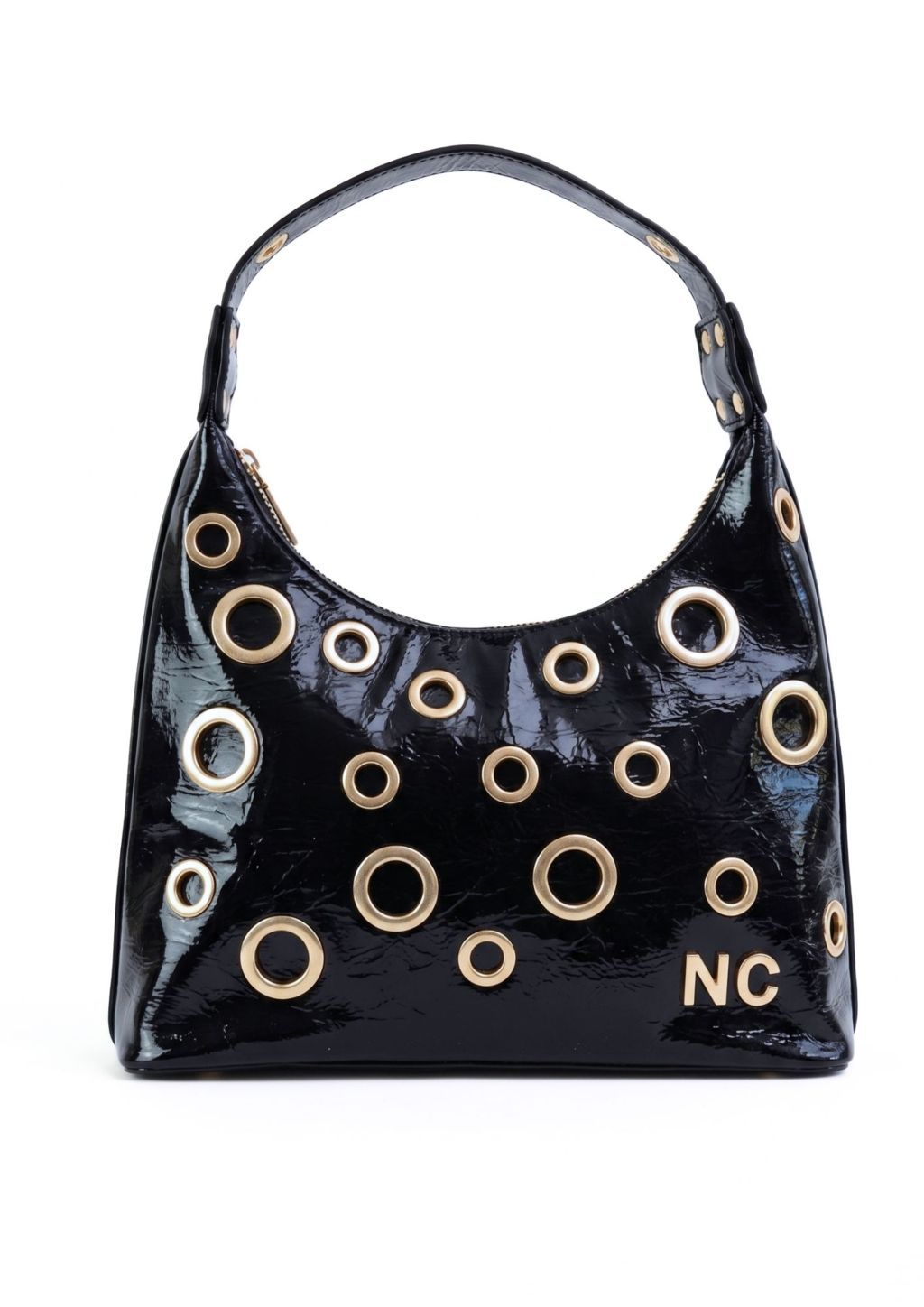 Bolso Góndola Charol ojales NOCO negro Bolso Góndola Charol ojales NOCO negro