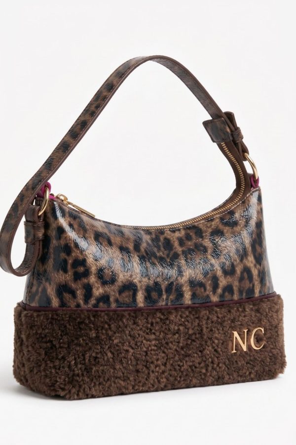 Bolso leopardo con efecto cuarteado