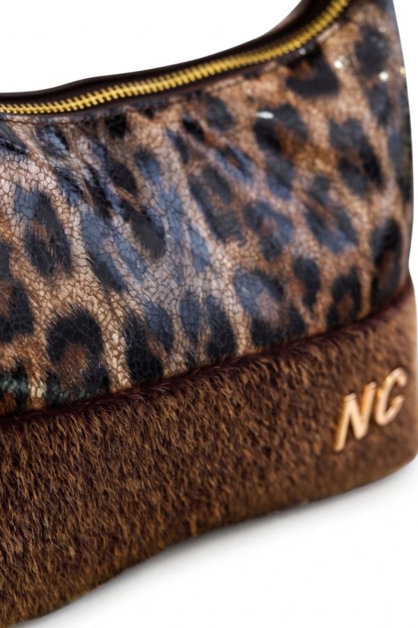 Bolso baguette leopardo para mujer