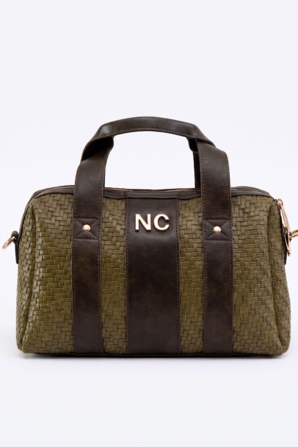 Bolso verde kaki elegante y cómodo