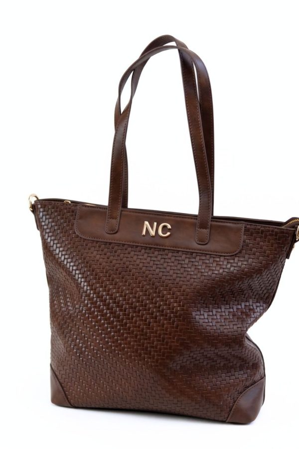 Bolso grande elegante para diario chocolate