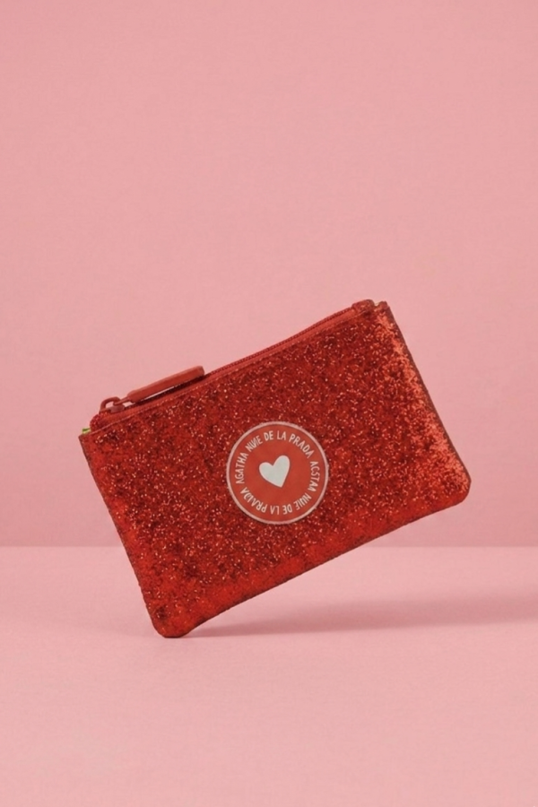 Accesorio de moda con efecto glitter metalizado.