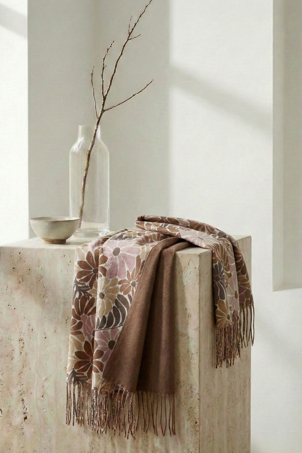 Pashmina suave y cálida mujer