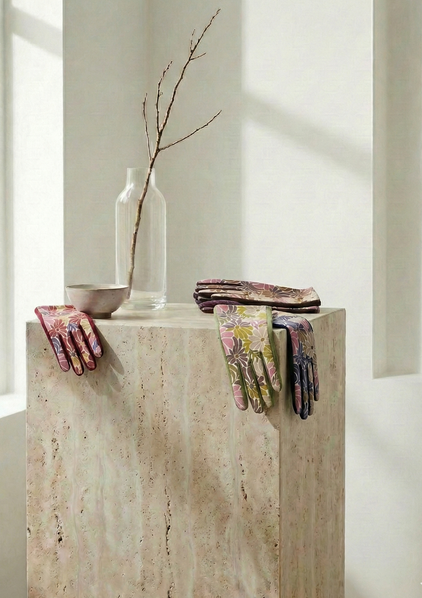 Guantes táctiles con antelina Guantes estampados elegantes mujer
