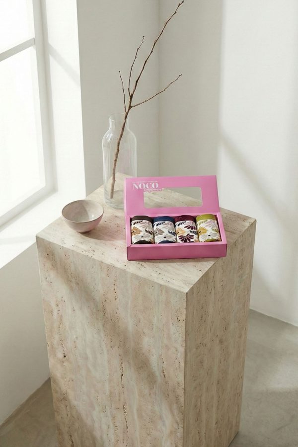 Caja de 4 calcetines mujer