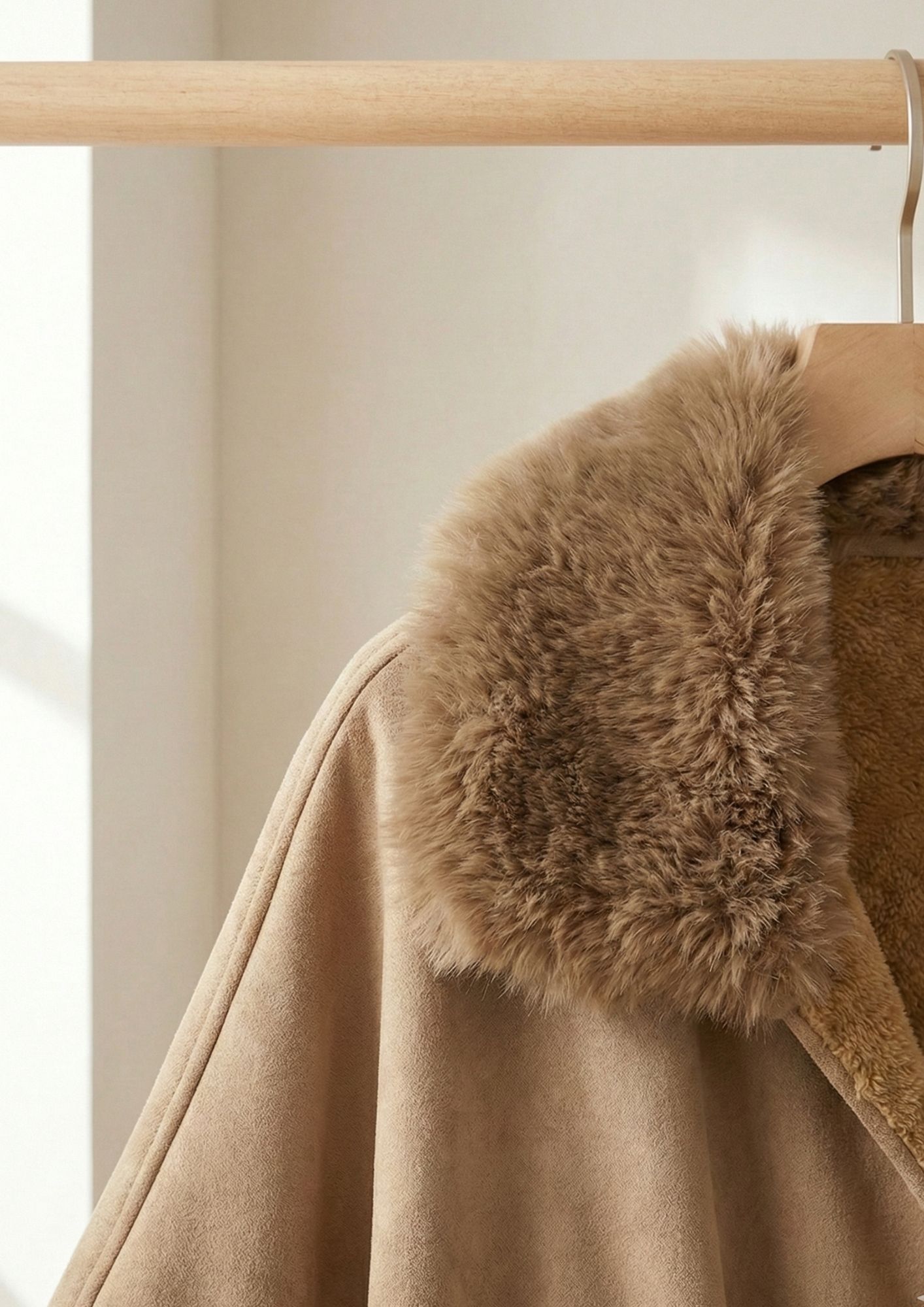 Prenda invierno femenina NOCO Capa cálida invierno elegante