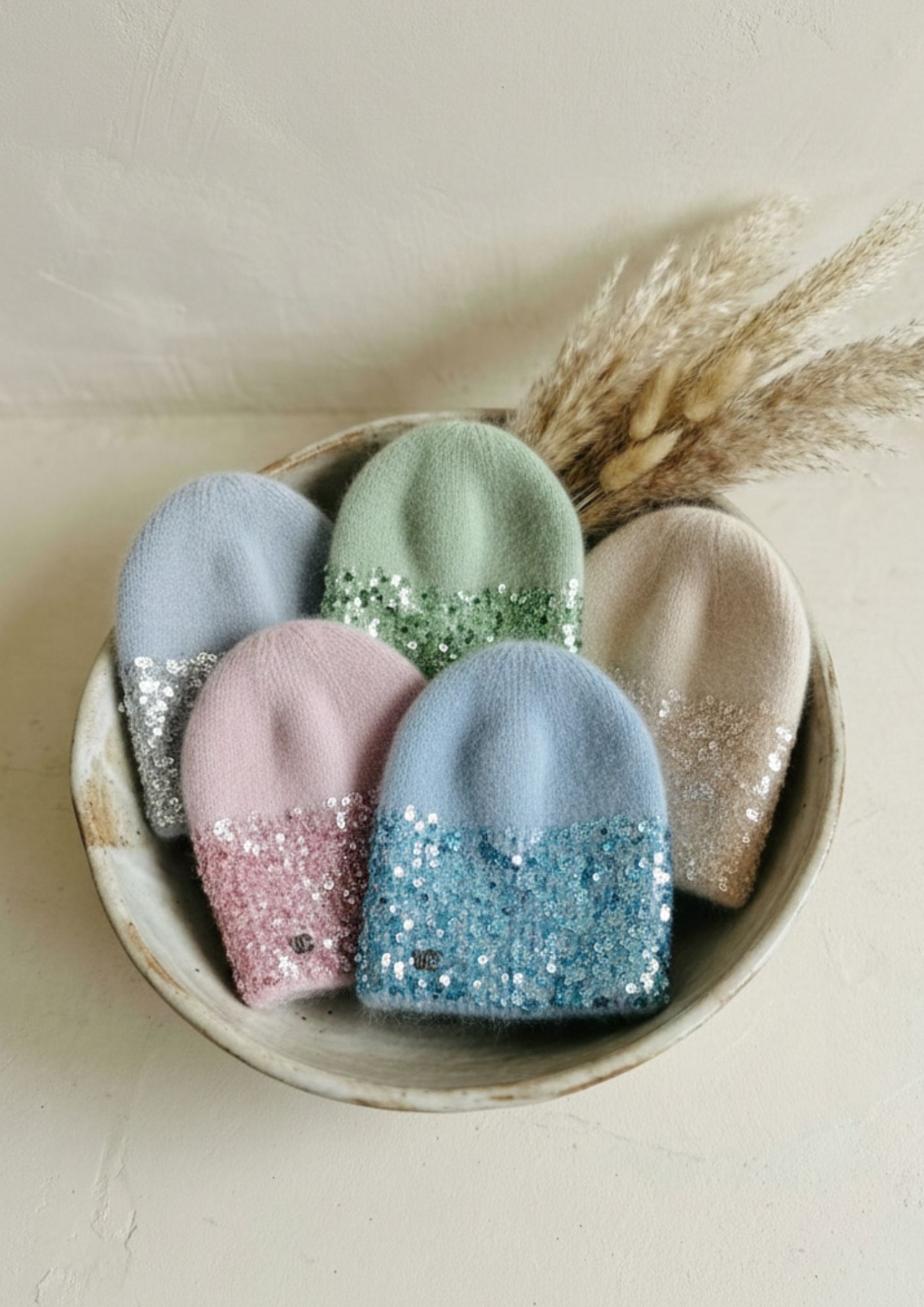 Gorro coqueto con acabado brillante discreto NOCO Gorro suave y elástico para mujer invierno
