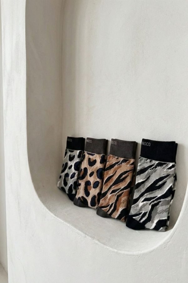 Calcetines a juego con la colección Animal Print NC